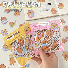かわいいカピバラのステッカー100枚小学生子供diy手帐装饰文房具漫画ステッカーバッグ卸売