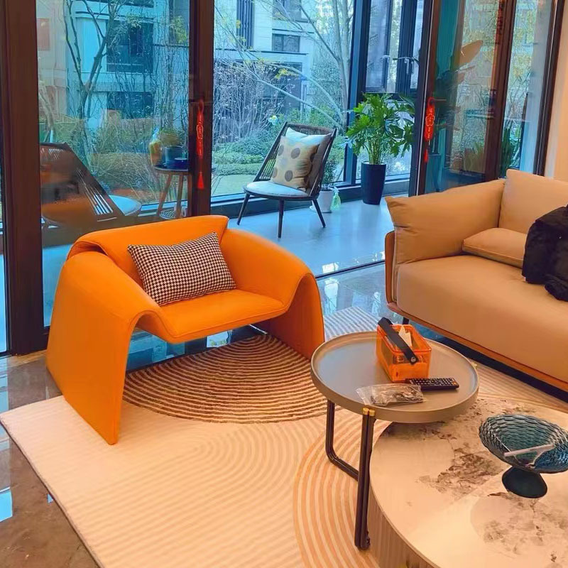 Кресло-диван Zuozuo Sofa молочная кожа