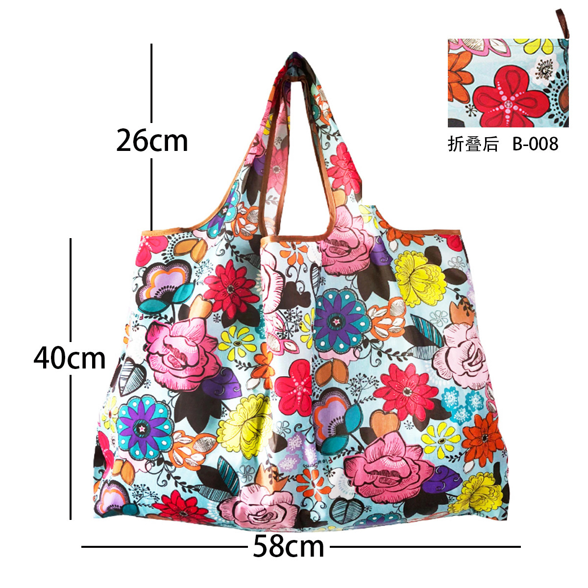 Fábrica de gran capacidad de supermercado impermeable plegable ecológico portátil almacenamiento bolsa de compras bolsa de compras