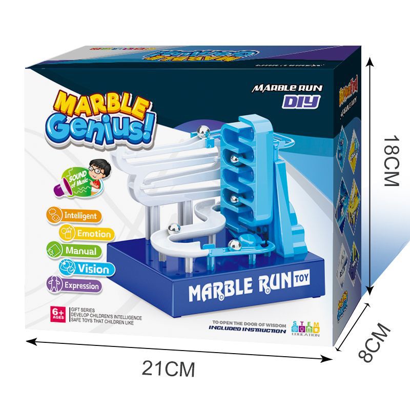Educación temprana de los niños Inteligencia DIY auto-instalado bola Pista laberinto juguete eléctrico música STEM Ciencia y Educación juguete