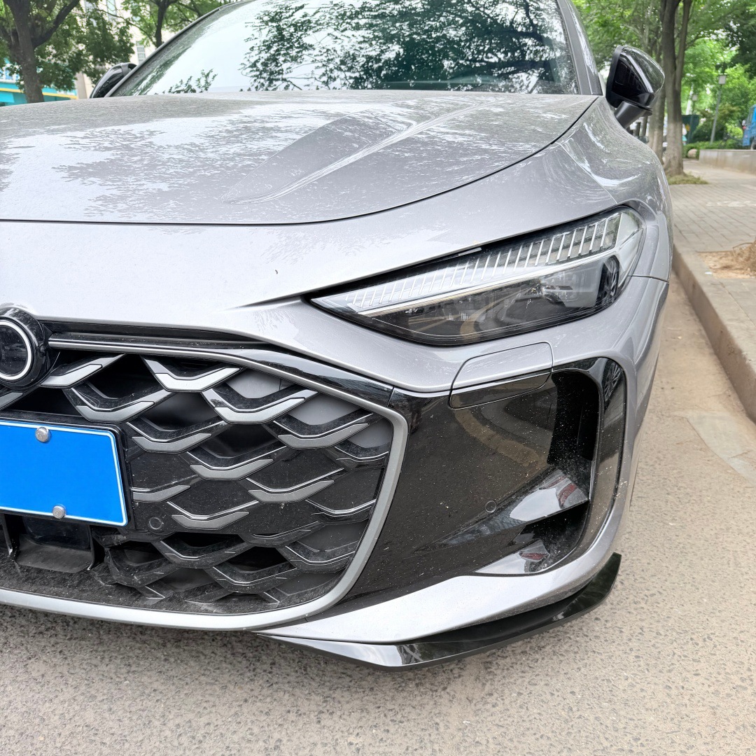 Suitable for SAIC Audi A5L modification: front spoiler, front corner guards, front bumper corner protectors, anti-collision strips, front face decorative protective stickers