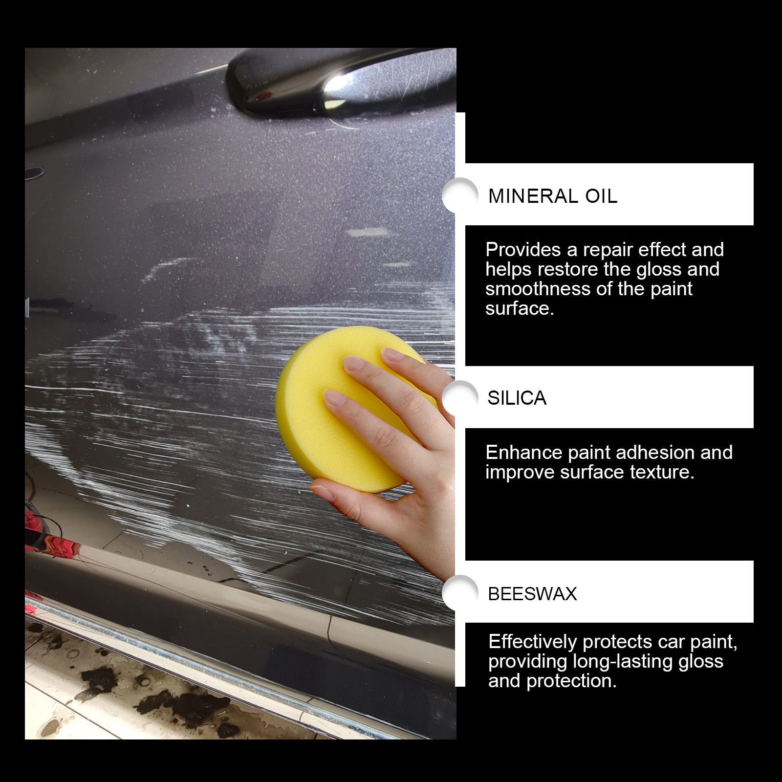 Rayhong Car Scratch Repair Wax Paint Cleaning, Decontamination, Scratch Polishing, Renovation, Brightening Care and Maintenance