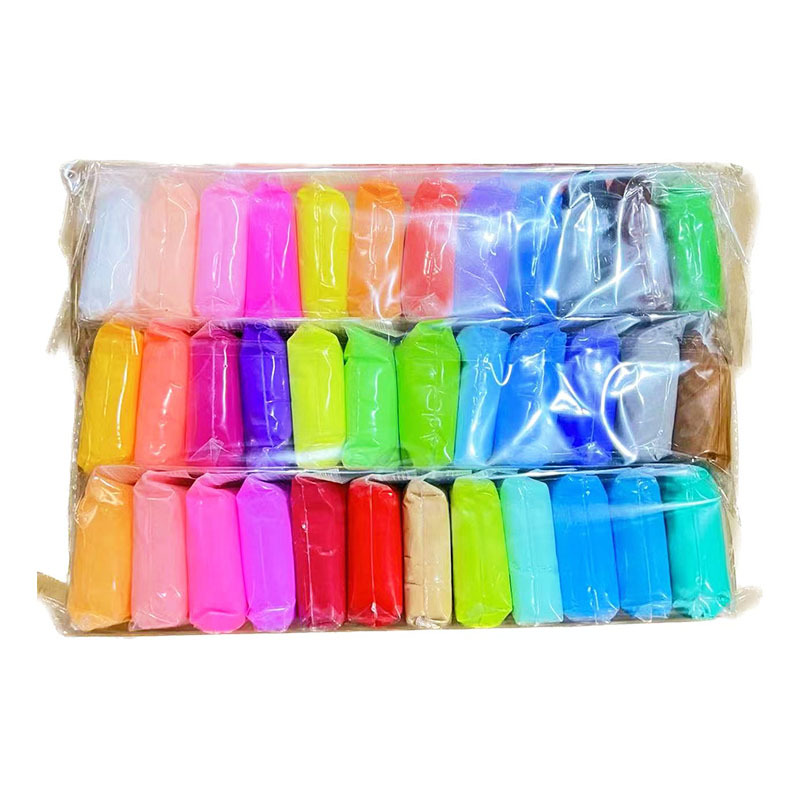 Juguetes de arcilla DIY para niños 12 colores 24 colores 36 colores Super luz arcilla pellizco muñeca plastilina juguete arcilla al por mayor