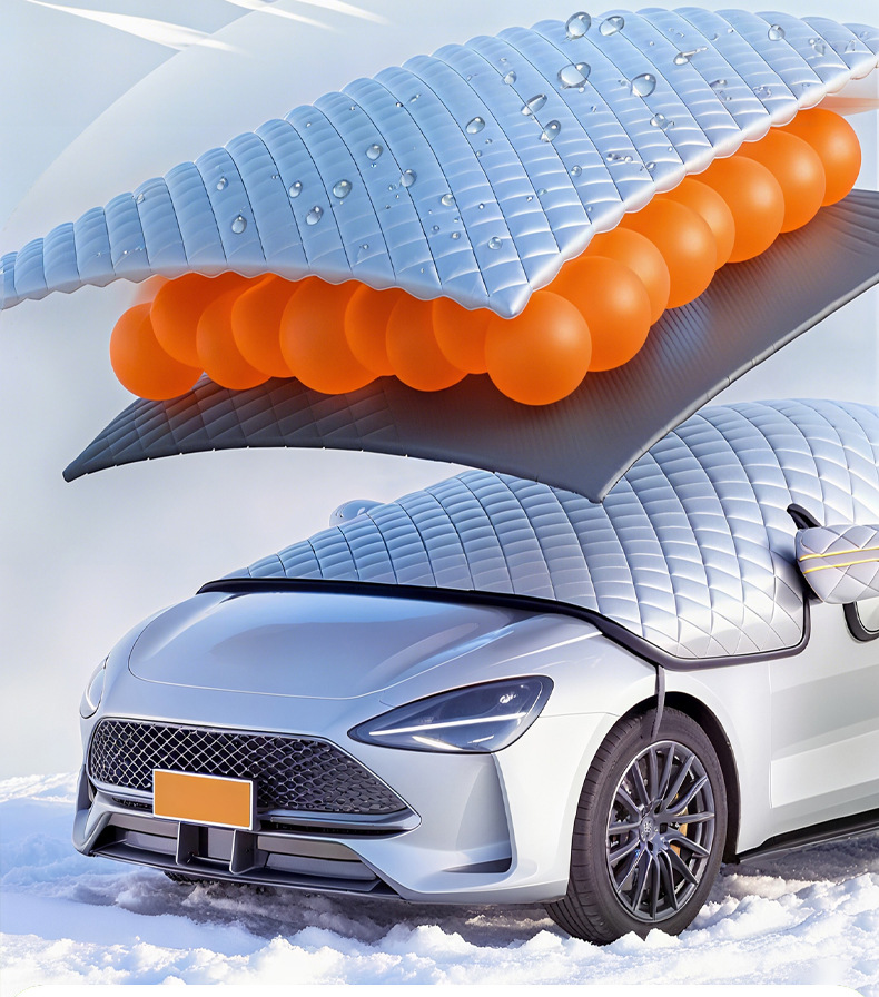Car Front Windshield Snow Cover, Anti-Freeze, Snow Shield, Anti-Frost Car Cover, Winter Windshield Sun Protection, Heat Insulation and Sunshade