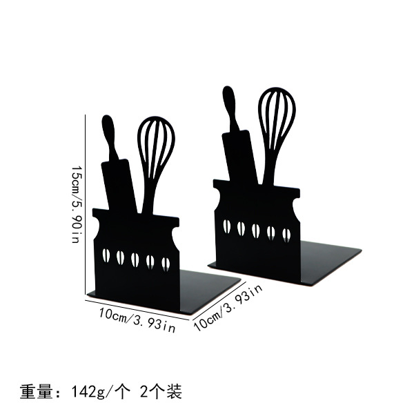 Libro de metal con forma hueca, estante de almacenamiento de libros para estudiantes creativos, libro de oficina de escritorio, personalización al por mayor de soportes para libros