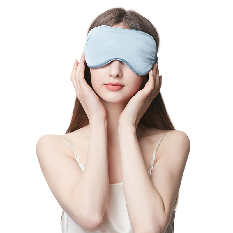 シルクアイマスク19 m 100% 桑シルク睡眠アイマスク遮光通気アイマスク刺繍ロゴクロスボーダー卸売り|undefined