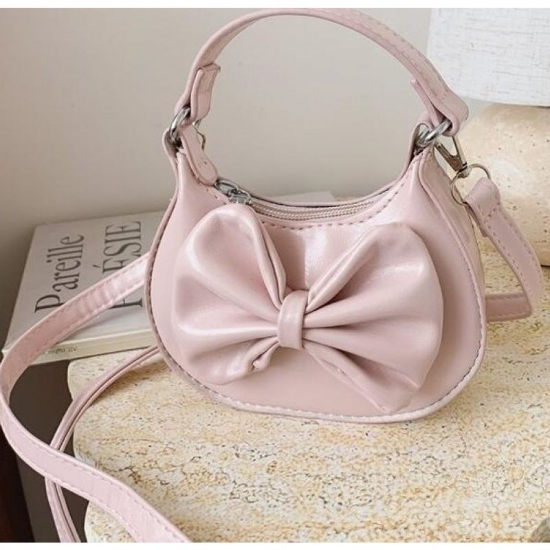 2026 New Trendy Bowknot Bag for Girls, Stylish Small Crossbody Bag, Versatile Princess Accessory Bag, Mini Coin Purse