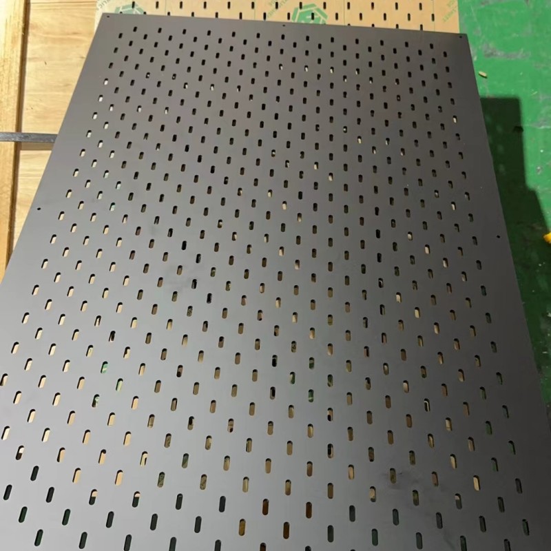 黑色亚克力洞洞板单面磨砂5mm家具瑜伽餐桌书桌专用激光雕刻切割