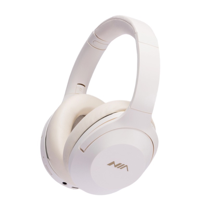 Audífonos NIA-J5 con Cancelación de Ruido ANC, Audífonos Bluetooth Supraaurales con Cancelación Activa de Ruido, Sonido Impactante