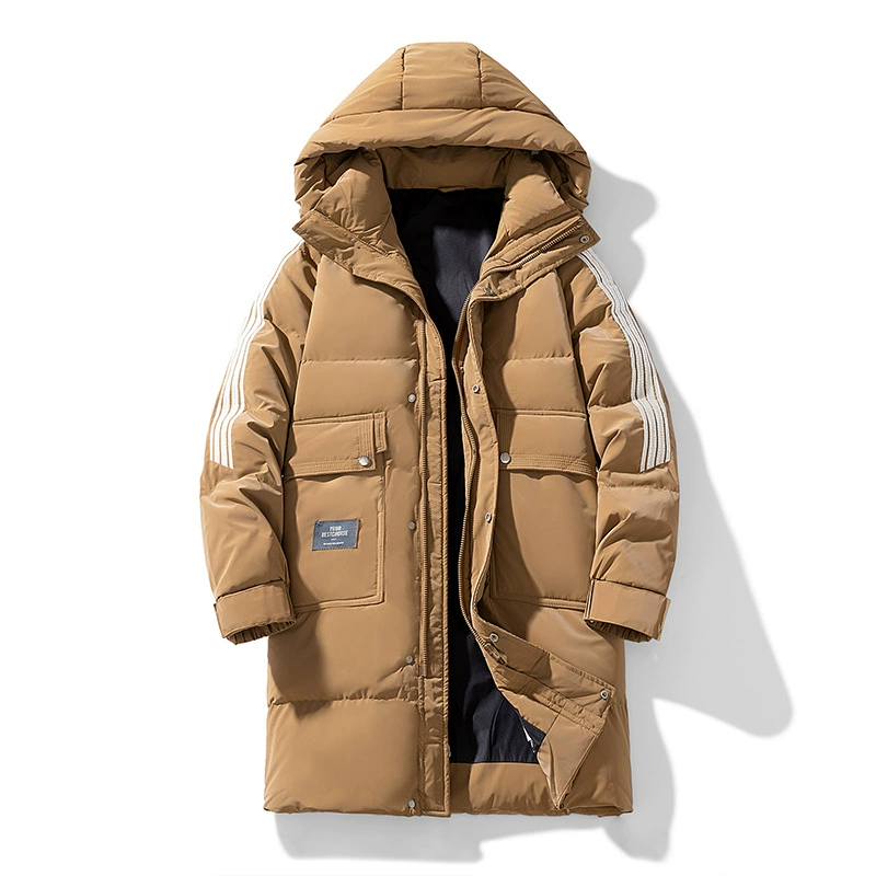 Velvet down jacket, keep warm windproof coat with hood, oversize, duck down