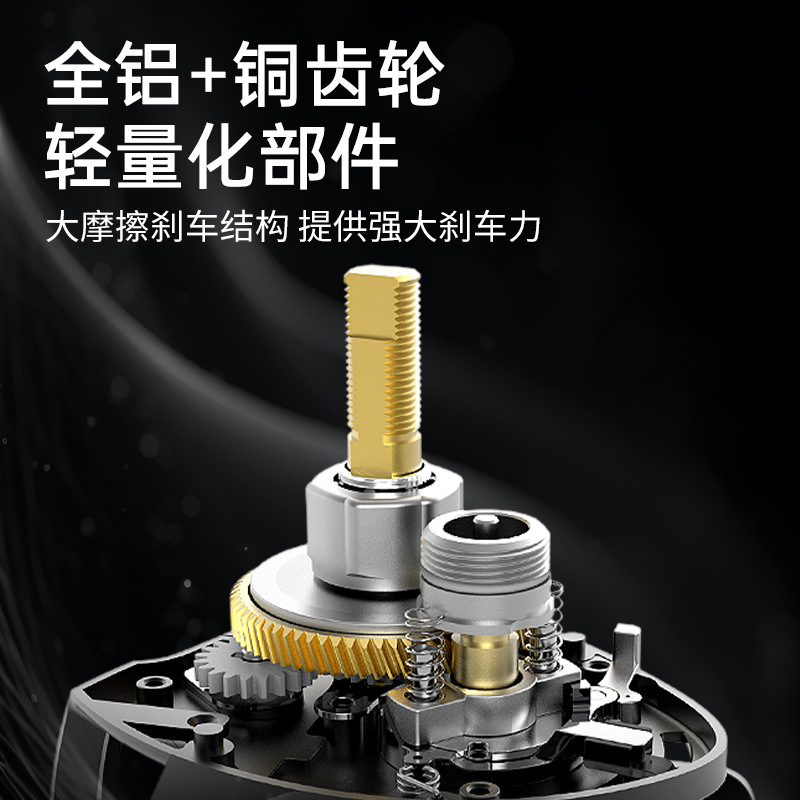 Haodun Luya rueda de gota de agua al por mayor de Metal de tiro largo línea anti-freír rueda de pesca 7,2: 1 rueda de pesca transfronteriza nueva rueda de pesca en el mar