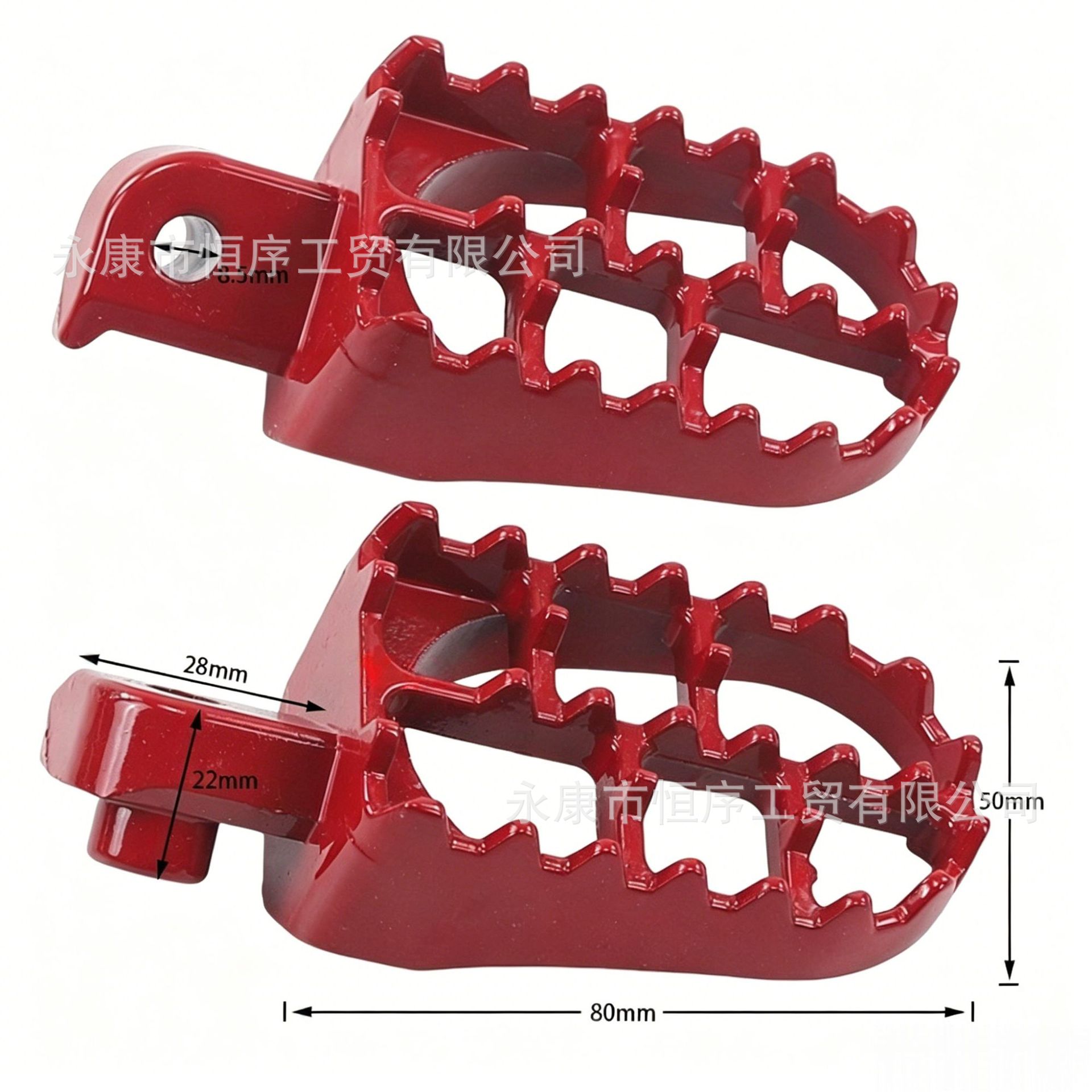 Off-Road Motorcycle Modification Parts, Aluminum Footrests for Small and Medium-Sized Racing Bikes, Crf Little Flying Eagle Pedals, Front Footrests