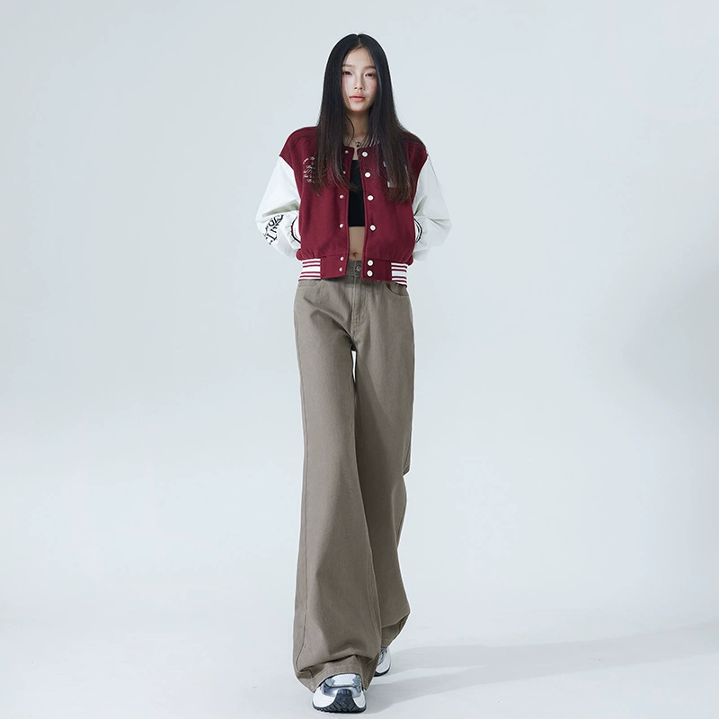 Autumn retro jeans for men and women, trousers, American style, loose fit