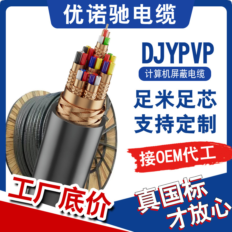 厂家直销DJYPVP计算机电缆仪表控制线铜网编织分总屏蔽计算机电缆