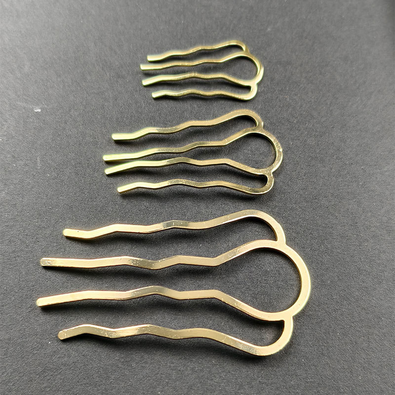 Color-preserving Four-tooth Hair Fork Comb Four-tooth Wave Hair Comb Hairpin Antique Hanfu Hair Accessories DIY Accessories Color-preserving Four-tooth Hair Fork Comb Four-tooth Wave Hair Comb Hairpin Antique Hanfu Hair Accessories DIY Accessories