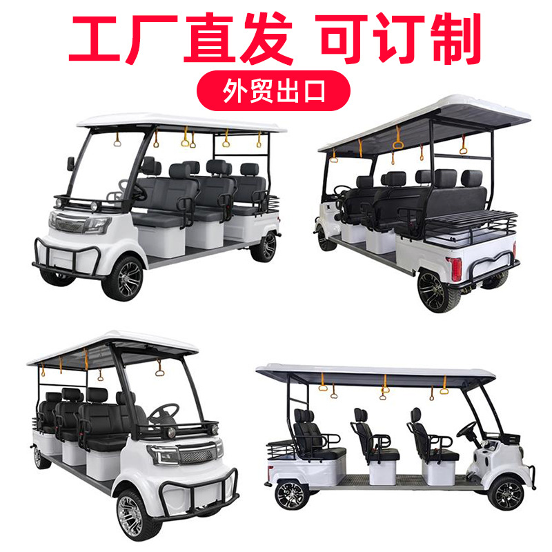 Carritos de golf, vehículos eléctricos de movilidad para zonas turísticas, exportables para comercio exterior, y vehículos de cuatro ruedas para recepciones de hoteles. image 7