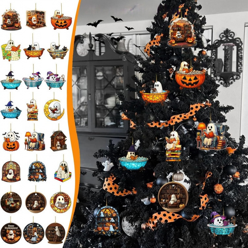 Halloween Countdown Calendar万圣节倒计时日历 2025-24 PCS|undefined