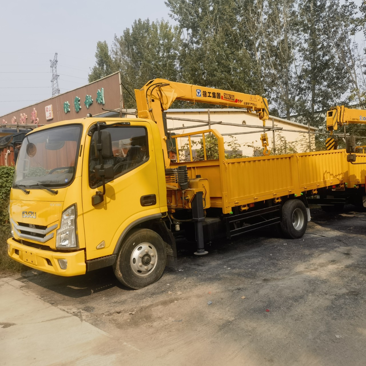 Cross-Border Shaanxi Automobile Delong Dump Light Truck 10-Ton Truck Crane Boom Crane Isuzu Light Truck