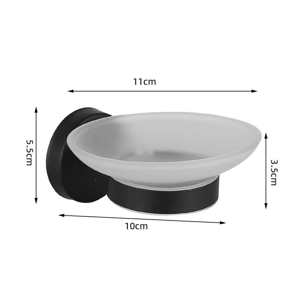 Baño colgante conjunto de acero inoxidable seis piezas toallas toallas barra toallas toallas toallas un gancho anillo conjunto colgante de pared