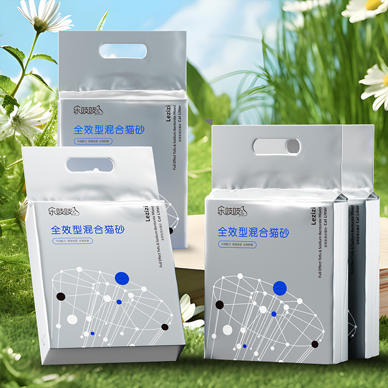 Le chirrido al por mayor arena para gatos de tofu original desodorización aglomerado arena para gatos absorbente tofu arena para gatos suministros de baño para gatos