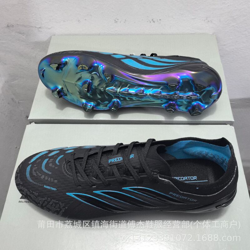 Factory Direct Sales Cross-Border Predator 26Th Generation Non-Slip Wear-Resistant Fg Cleats Men's and Women's Soccer Shoes for Artificial Turf Professional Adult Competition