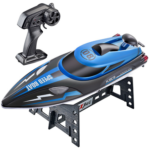 Amazon hot selling HJ808 remote control speed boat 2.4G water toy boat light speed 25KM high speed remote control boat