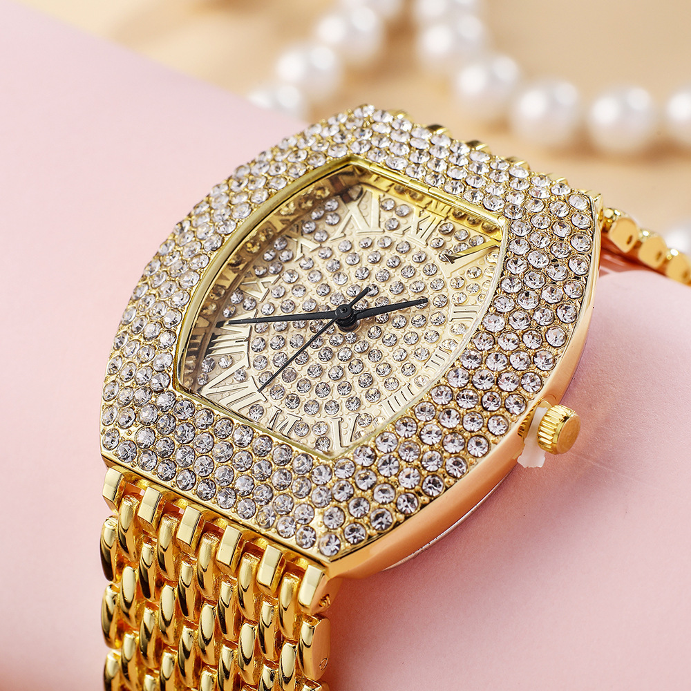 Solid Color Pattern Simple Style Shiny Solid Color Quartz Watch Women's Watches