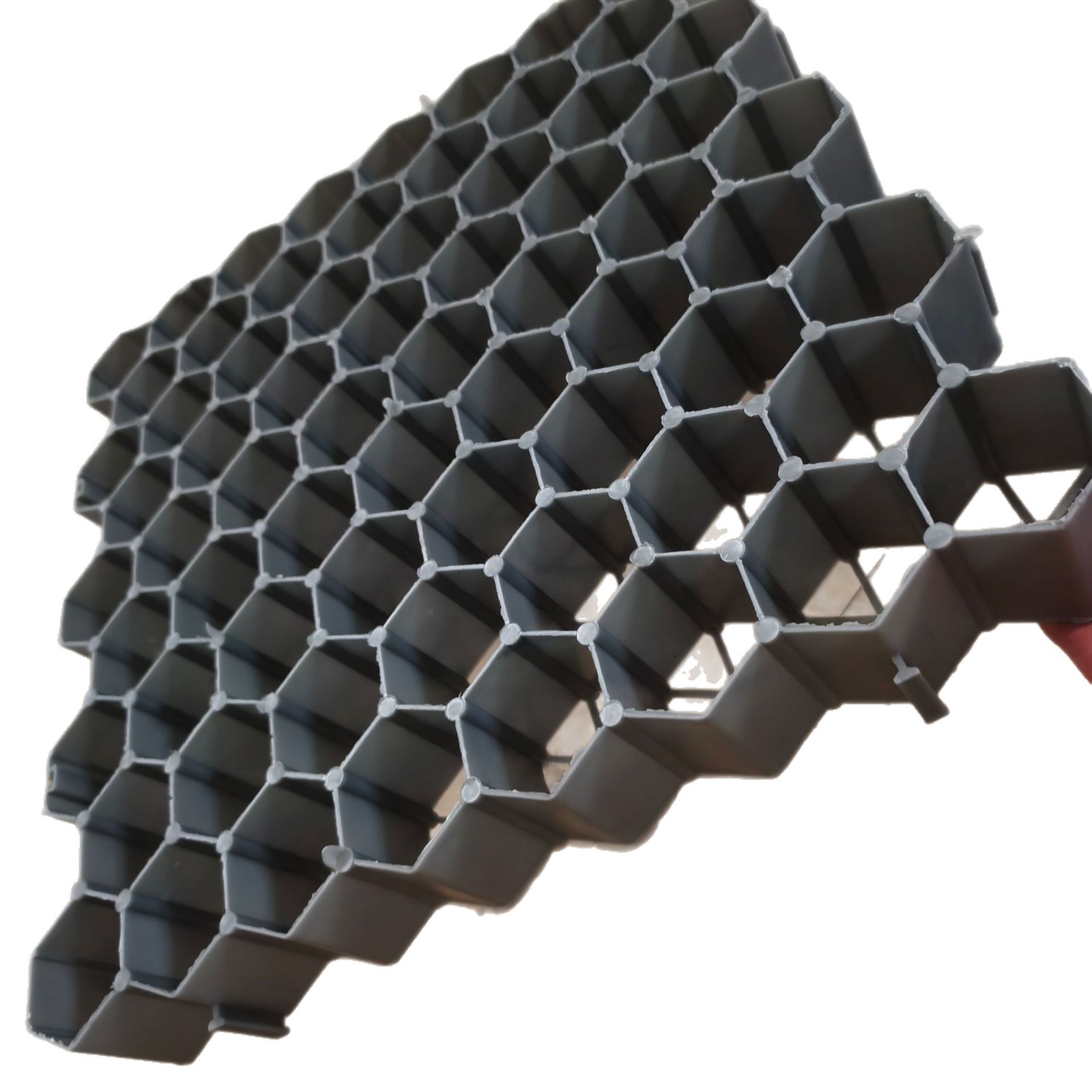 Grille de plantación de césped HDPE estacionamiento jardín verde de 4 cm de alto patio de grava bloqueado ecológico de protección de pendiente