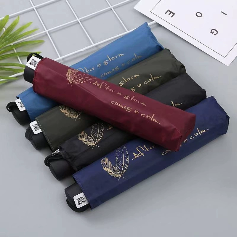 Зонт Paradise Umbrella 33633E Romantic Sakura Sunscreen Fighting Three Fold Triple Fold Vinle Shading Double Rain Sun Zone