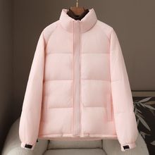 长期有货2026年春季新款立领90白鸭绒羽绒服女式中长款保暖面包服