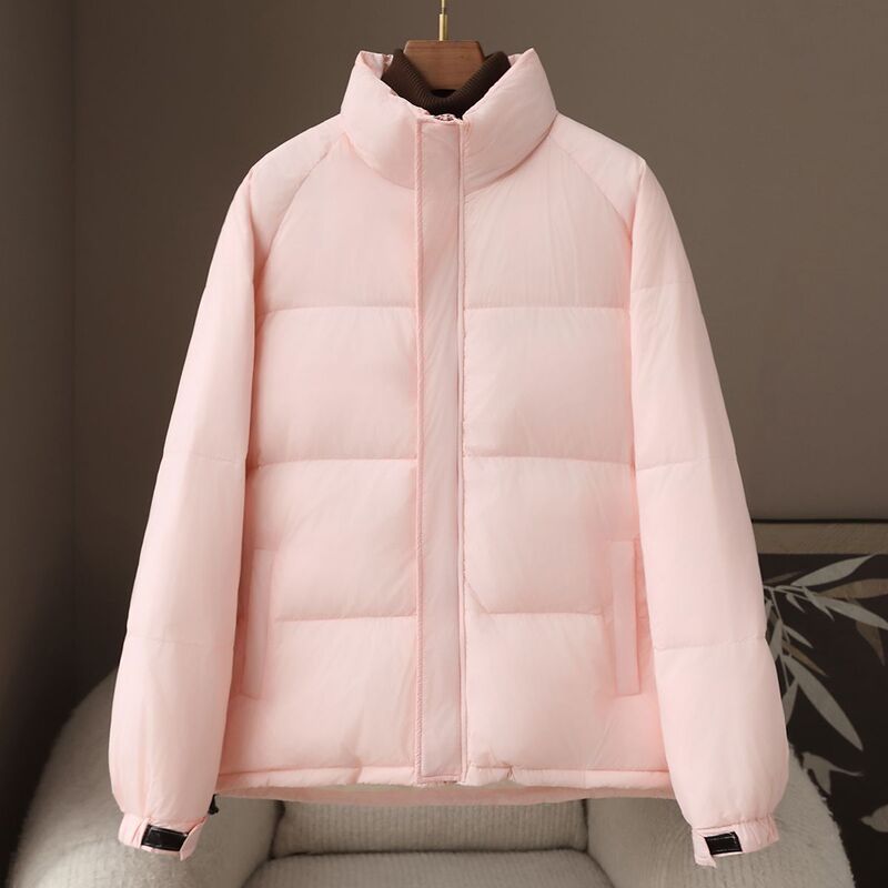 Long-Term Availability: 2026 Spring New Style Stand Collar 90% White Duck down Women's Mid-Length Warm Puffer Jacket