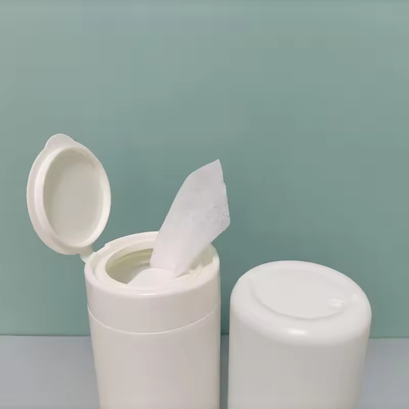 厂家销售大容量800mlHDPE塑料湿巾罐湿巾桶