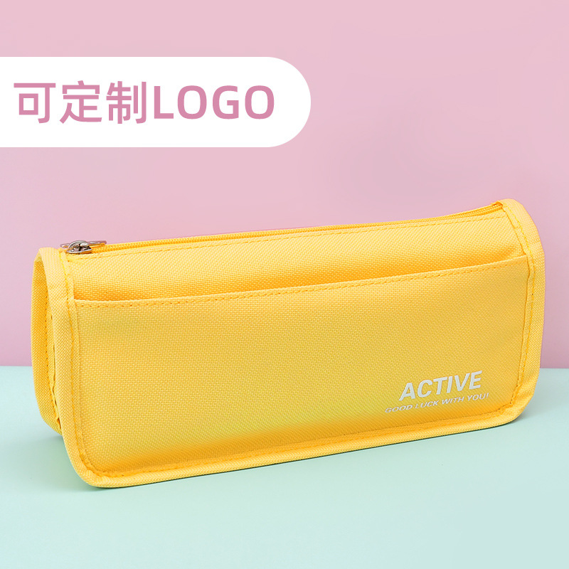 El patrón de logotipo publicitario se puede personalizar con gran capacidad de doble cremallera bolsas de papelería para jardín de infantes pequeños regalos al por mayor bolsas de lienzo