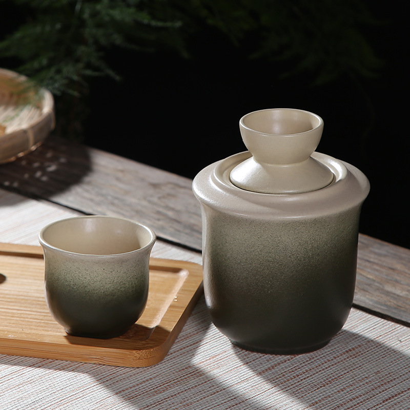 黄酒温酒器温酒器烫酒器陶瓷壶酒具老式酒壶怀旧壶黄酒煮酒器套装