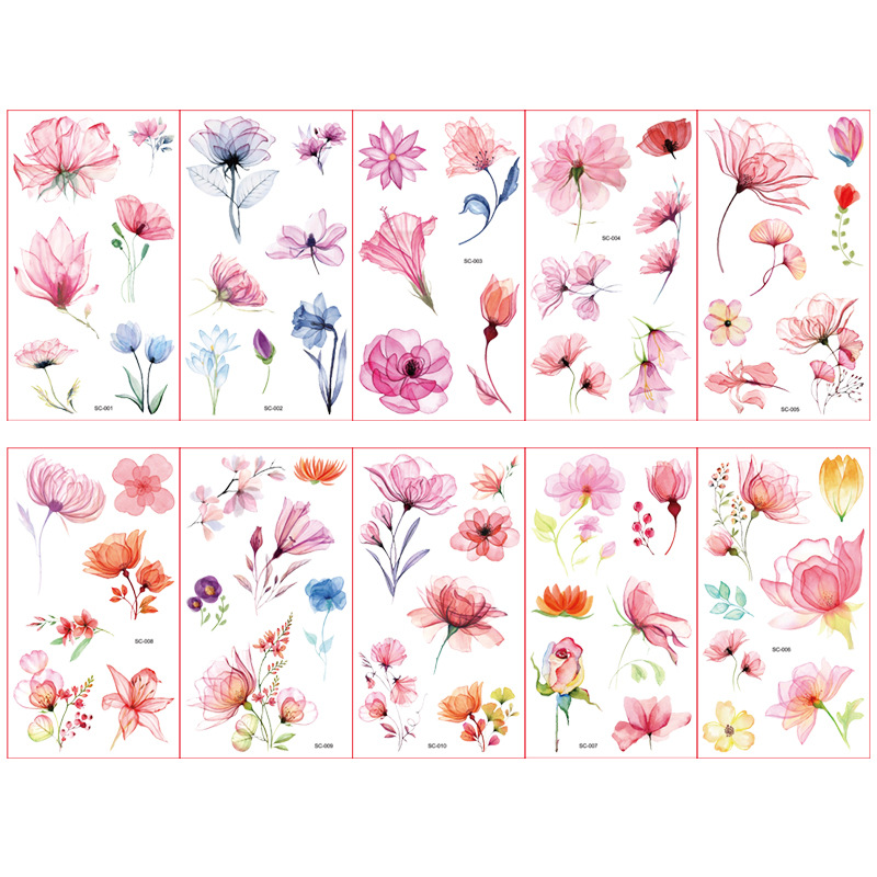 Vacaciones tatuaje pegatinas impermeable fiesta de Carnaval lindo cumpleaños celebración fiesta diversión desechable temporal tatuaje pegatinas