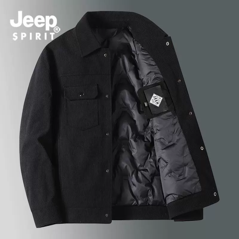 Мужская куртка (Jeep Spirit), демисезонная, лёгкая тёплая, повседневная