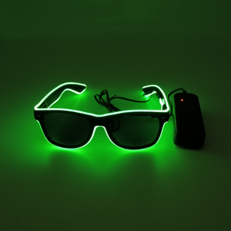 Fábrica directa fiesta gafas luminosas bar espectáculo gafas luminosas props cool led rescate fluorescente