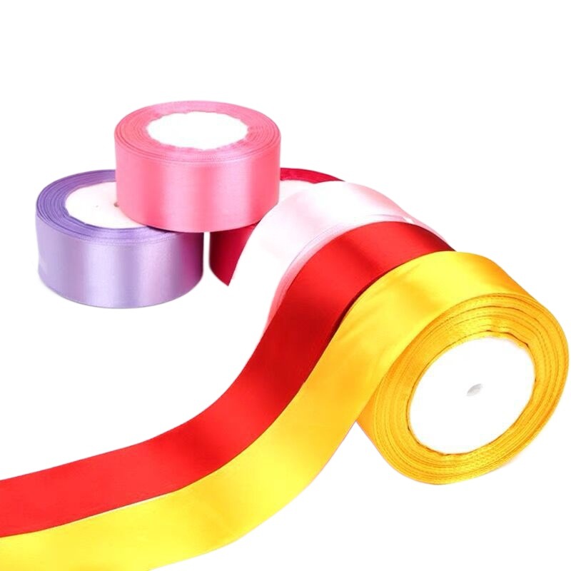 Cinta de 4cm cinta hecha a mano material de flor de rosa de bricolaje cinta de satén material de lazo cinta floral embalaje de regalo