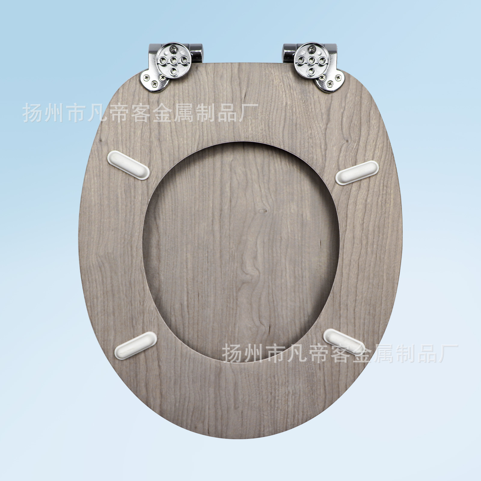 Fábrica directa tablero de densidad madera MDF cubierta de inodoro pvc pegado correa de madera caída lenta