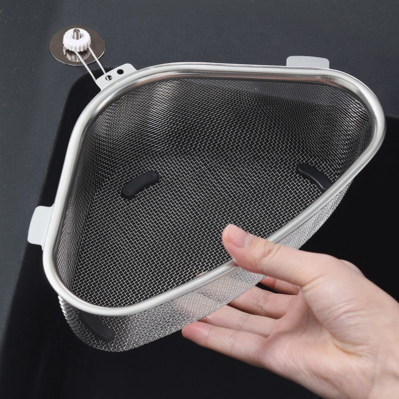 ゴミ残渣保管ステンレス鋼残り物フィルターキッチン家庭用水三角排水バスケットシンクシンク|undefined