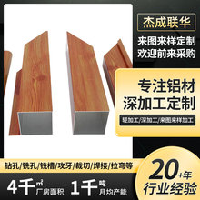定制6063铝型材木纹热转印20窄框铝制品伊拉克外贸橱柜推拉门铝框