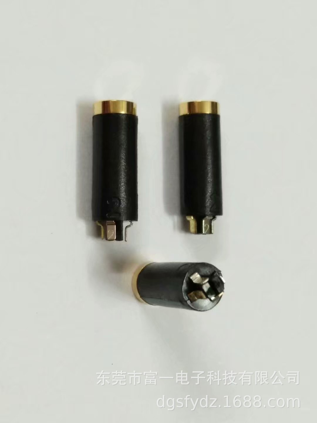 3.5四节5.9塑胶母座 四极5.9塑胶镀金新款母座
