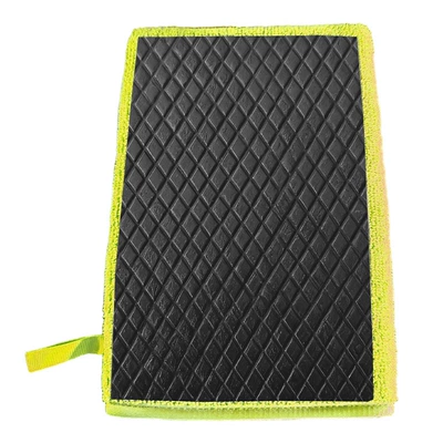 clay cloth, volcanic clay, clay polishing, Car cleaning tools - vertical-diamond-shaped-sanding-gloves-yellow