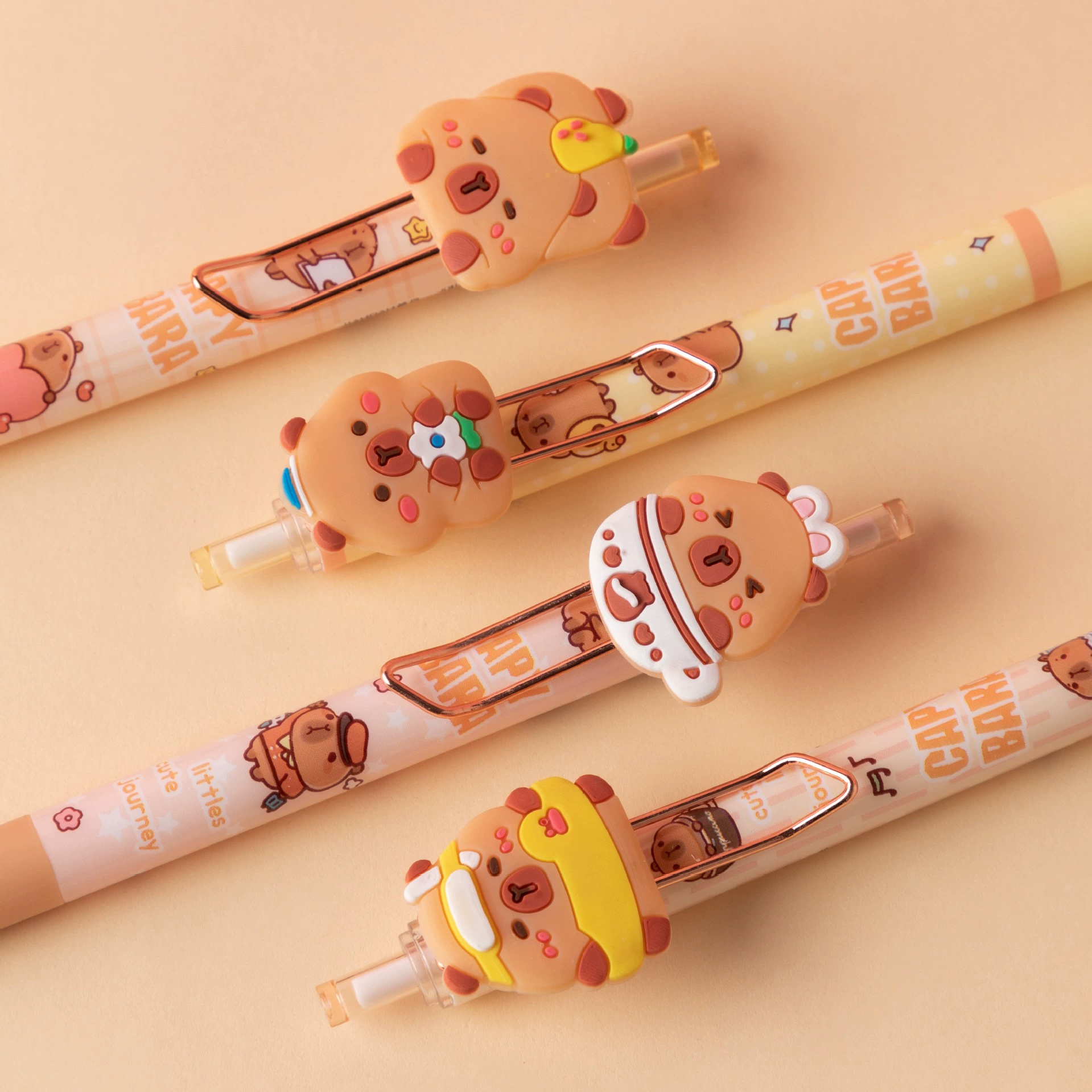 Kapibala ceramic engraving pen creative press type cute high-value DIY student handbook art fine pen safe