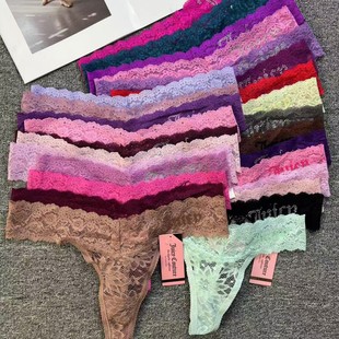 European and American sexy full lace mesh breathable comfortable transparent seamless thong