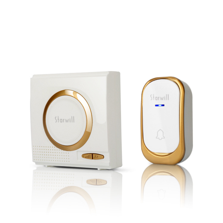 C05门铃 无线直流家用遥控叮咚门铃厂家亚马逊货源不插电门铃