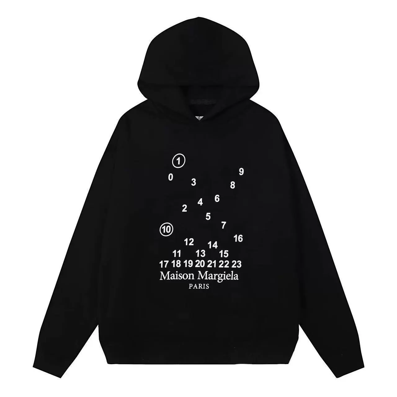 Футболка с длинным рукавом Maison Margiela унисекс свободного кроя с круглым вырезом