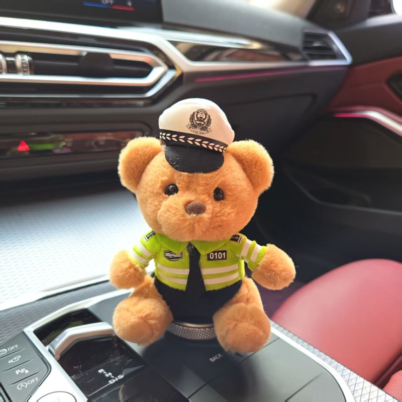 ネット赤交通警官ベアーのぬいぐるみの制服テディベアのプレゼント警官のぬいぐるみのペンダント卸売り|undefined