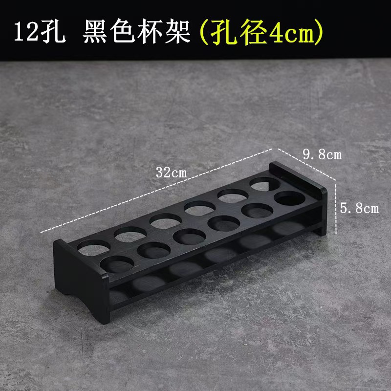 Portavasos de estante de vino creativo del hogar portavasos de madera de bambú copa de vino blanco pequeña taza de vino bandeja de almacenamiento estante de taza de espíritus