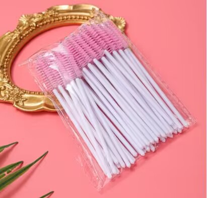 Cepillo de pestañas sólido transfronterizo desechable injerto de pestañas herramientas de pestañas espiral rollo de pestañas fábrica de maquillaje mayorista